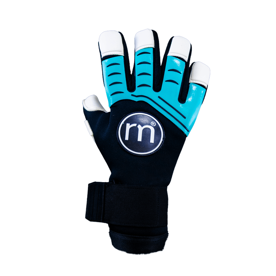 Guante profesional de portero, modelo Adora con látex de 4mm para la palma. Vista del dorso de la mano